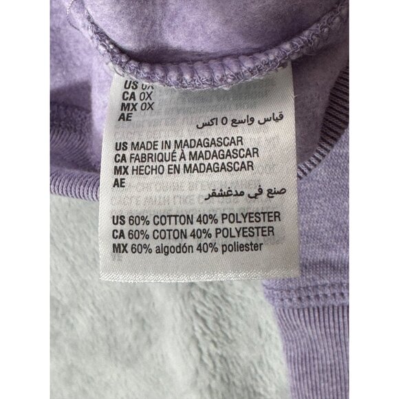 Karen Scott women's OX Sport Plus Womens Lavender Sweatshirt - Picture 11 of 15